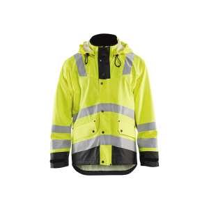 BLAKLADER Men's 4312 Yellow/Black Rain Jacket (431220033399) - Blaklader