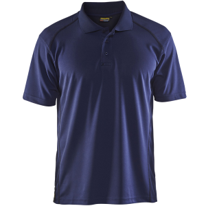BLAKLADER Men's 3451 Navy Blue UV Protection Short Sleeve Polo Shirt (345110518900) - Blaklader