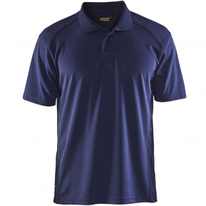 BLAKLADER Men's 3451 Navy Blue UV Protection Short Sleeve Polo Shirt (345110518900)