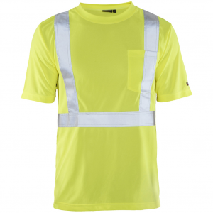 BLAKLADER Men's 3486 Hi-Vis Yellow T-Shirt (348610113300)