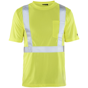 BLAKLADER Men's 3486 Hi-Vis Yellow T-Shirt (348610113300) - Blaklader