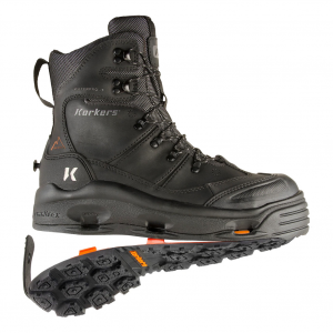 KORKERS Mens SnowJack Pro Safety With Ninety Degree Sole Black Winter Work Boot (IB7509BK)