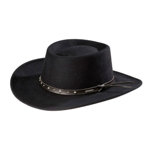 STETSON Black Hawk Black Western Hat (SWBKHK-783207) - Stetson