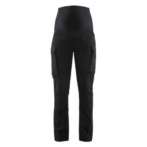 BLAKLADER Womens 7101 Maternity Service With Stretch Black Pant (710118309900) - Blaklader