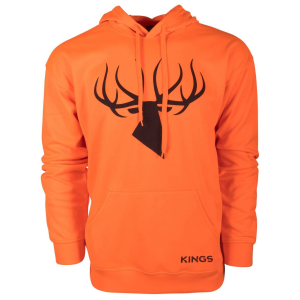 Kings Camo KINGS CAMO Blaze Orange-Desert Shadow Poly Logo Hoodie (KBZ415-BZ/DS) - $37.99 at gritroutdoors.com