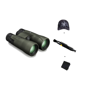 VORTEX Viper HD 10x50mm Binocular with Lens Cleaning Pen, Logo Black Camo Hat and Microfiber Cleaning Cloth