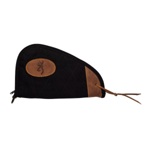 Browning BROWNING Lona Canvas/Leather Black/Brown 11in Pistol Rug (1423889911) - $46.84 at gritroutdoors.com