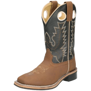 SMOKY MOUNTAIN BOOTS Kids Blaze Brown/Black Western Boots (1685)