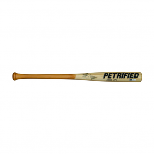 BAMBOOBAT Adult Hickory Hybrid Brown Handle/Natural Barrel LG Graphic Baseball Bat (PET-HGBN271LG)