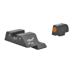 TRIJICON HD XR 3 Dot Green Tritium w/ Orange Front Outline Night Sight Set for Glock 17/19/26/27/33/34 (GL601-C-600836)