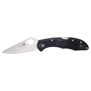 SPYDERCO Delica 4 2.875in Lightweight Black Folding Knife (C11PBK)
