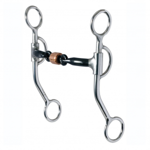 CIRCLE Y All Around Stage C Snaffle with 3-Piece Copper Roller (776)