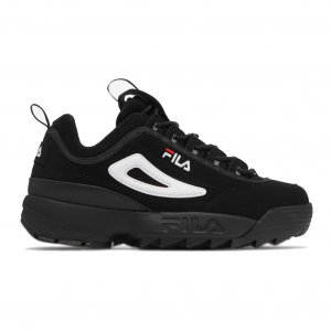 FILA Men's Disruptor 2 Black, White and Red Shoes (FW01653-018)