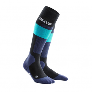 CEP Women's Ski Grey Merino Tall Compression Socks (WP2020)