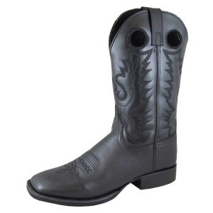 SMOKY MOUNTAIN BOOTS Mens Outlaw Western Black Boots (4056)