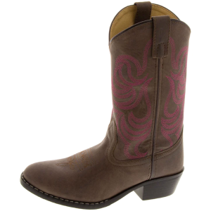 SMOKY MOUNTAIN BOOTS Kids Monterey Brown Western Boots