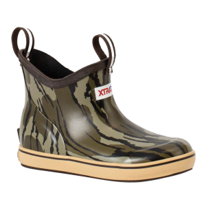 XTRATUF Kid's Ankle Mossy Oak Bottomlands Deck Boots (XKABMOB) - Xtratuf