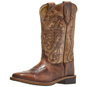 Smoky Mountain Boots SMOKY MOUNTAIN BOOTS Women's Creekland Brown Wax/Brown Marble Leather Cowboy Boots (6224) - $88.40 at gritroutdoors.com