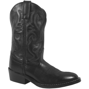 SMOKY MOUNTAIN BOOTS Kid's Denver Black Leather Western Boots (3032)