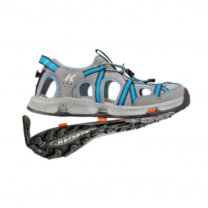 KORKERS Women's Swift Storm Grey/Blue Sandal with All-Terrain Soles (OS3101BE)