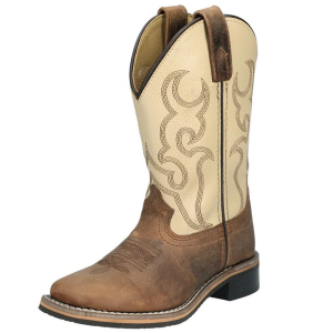 SMOKY MOUNTAIN BOOTS Kids Scout Western Brown /Cream Boots (3705)