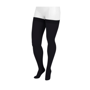 JUZO 20-30 mmHg Dynamic Petite Silicone Thigh High Stockings - Juzo