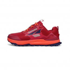 ALTRA Women's Lone Peak 7 Dark Red Trail Running Shoes (AL0A7R7G6681)