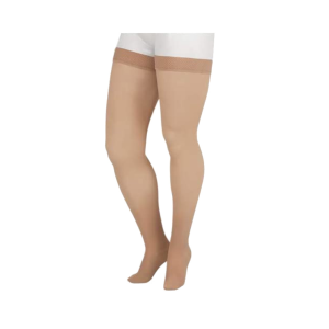 JUZO 30-40 mmHg Soft Compression Petite Silicone Thigh High Stockings - Juzo