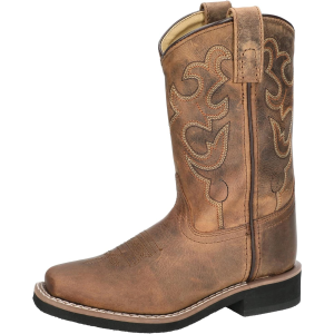 SMOKY MOUNTAIN BOOTS Kids Pueblo Dark Crazy Horse Western Boots (3520)