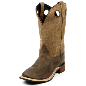 SMOKY MOUNTAIN BOOTS Mens Timber Western Brown Distress Leather Boots (4052)