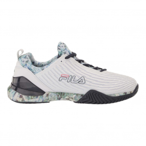 FILA Women's Speedserve Energized White and Multicolor Pattern Tennis Shoes (5TM01825-171)