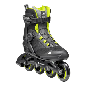 ROLLERBLADE Men's Macroblade 84 Boa Black and Lime Roller Skates (073706001A1)