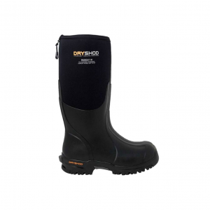 DRYSHOD Men's Mudcat High Black/Orange Boots (MDC-MH-BK)