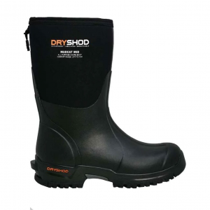 DRYSHOD Men's Mudcat Mid Black/Orange Boots (MDC-MM-BK)