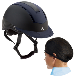OVATION Extreme Helmet with OVATION Deluxe PK/2 Black One Size Hair Net - Ovation