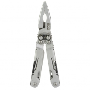 SOG Knives & Tools PowerPint, 18 Tool Multi-Tool, 450 Stainless Steel, Stone Wash Finish, Silver, Includes Nylon Sheath SOG-PP1001-CP