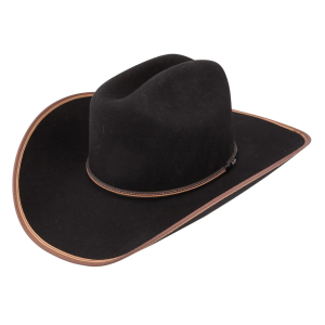 STETSON Foothills 3X Wool Felt Black Cowboy Hat (SWFTHSB-724007) - Stetson