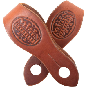 MARTIN SADDLERY Skirting Leather Chestnut Medium Slobber Straps (SLOBBERCSSM) - Martin Saddlery
