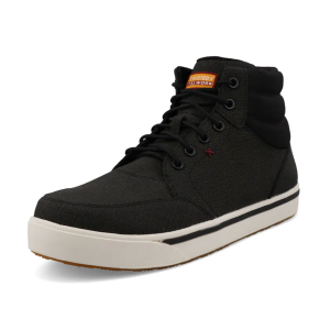 TWISTED X Men's 4in Work Kicks Black Casual Shoes (MCAN006) - Twisted X