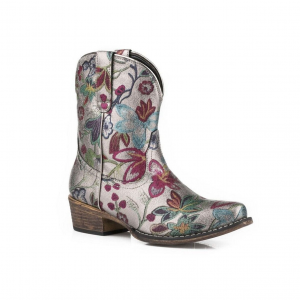 ROPER Women's Ingrid Floral Gray Boot (09-021-1567-2720-GY)