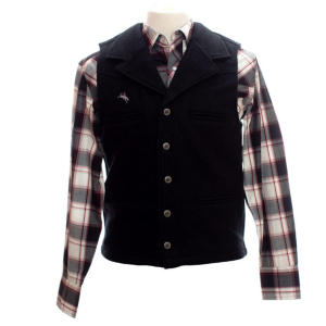 WYOMING TRADERS Men's Buckaroo Regular Wool Vest