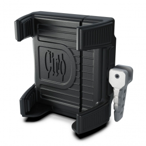 CIRO Black Handlebar Mount Smartphone/GPS Holder With Charger (50313)