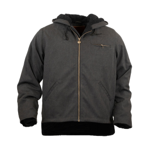 OUTBACK TRADING Men's Sawbuck Canvas Waterproof Black Zipper Hoodie (29853-BLK) - Outback Trading