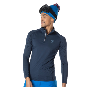 ROSSIGNOL Men's Classique Half-Zip Baselayer Top (RLMML07) - Rossignol