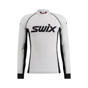 SWIX Men's Triac Dry Breathe Bright White/Black Long Sleeve Shirt (10089-23-00017) - Swix