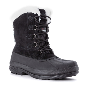 PROPET Women's Lumi Tall Lace Black/White Boots (WBX002S-BLW) - Propet