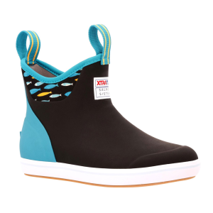 XTRATUF Women's 6in Ankle Salmon Sisters Black Deck Boots (XWAB0TS) - Xtratuf