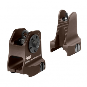 DANIEL DEFENSE Brown Fixed Front and Rear Sight Combo Set (19-088-09116-011)
