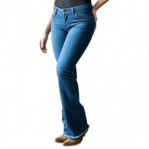 KIMES RANCH Women's Lola Raw Hem Blue Jeans (LOLARAWHEM-BLU)