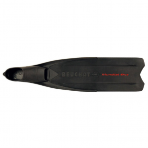 BEUCHAT Mundial One Black Fins for Freediving and Spearfishing (15472)